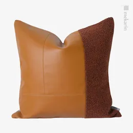 Yastık Nordic Turuncu Dikiş Sofa Oturma Odası Square El Restaurant Winery Seat