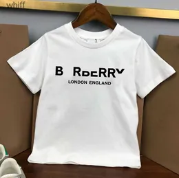 T-shirts B Designer T-shirts for Kids Girl Boy Pure Cotton Shirts Children Luxury Summer Tees Baby Summer Outwears Clothes Children Short Sleeve C240413