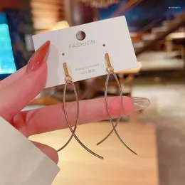 Dangle Earrings Jea. Angel Elegant Korean Fashion Temperament Geometric For Women Girl Trendy Delicate Jewelry 2024 Arrival