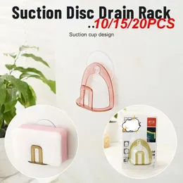 Kitchen Storage 10/15/20PCS Suction Disc Hanger Cleaning Sponge Rack Hooks Practical Accessories Sink Drain