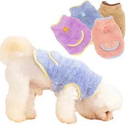 Ubrania piesowe ciepłe pluszowe kamizelka kamicy ubrania zimowa kurtka dla szczeniaka Kitten Swater Chihuahua Yorkie
