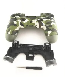 PS4 Pro 4.0 Ön Arka Kabuk Muhafaza Kılıfı Kapak PS4 Pro Dualshock 4 Pro V2 Denetleyicisi JDS040 JDM 040 Gen 2 Camo