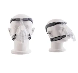 Maschera per macchina CPAP Moyeah Maschera piena con clip cinghia del copricapo regolabile per l'apnea notturna Soluzione di trattamento anti -russatura1670274