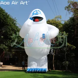 20 pés de alto boneco de neve gigante figura inflável de monstro para decoração de Natal ou evento ao ar livre