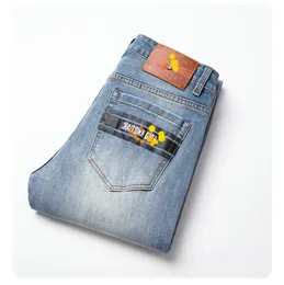 Jeans masculinos Primavera Summer Men fino Slim Fit Fit