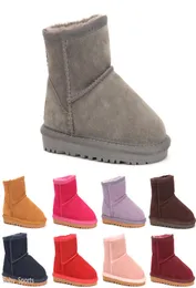 Meninos e girs clássicos moda popular austrália botas de couro genuíno boots de neve de moda eur 22358214927