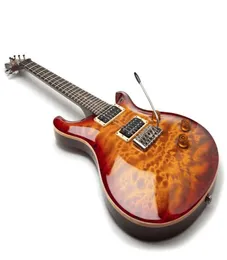 Rare Custom 24 Reed Smith Guitar 2008 Tiger Flame Maple Top Vintage Burs 57 Electric Guitar Abalone Flower Inlay Natural Mahogany7702278