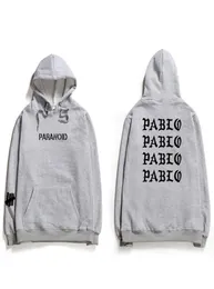 Yeni 2019 Kulüp Markası Hoodie Sweatshirts Kadın Paranoid Mektup Baskı Hoodies Erkek Batı Kapşonlu Sosyal Hoody1603849