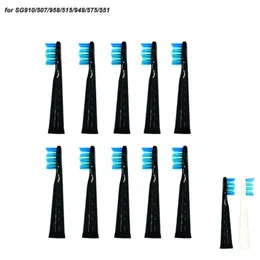 10pcs Seoo Electric Zahnbürstenköpfe Ersatz Sonic Zahnbürstenpflege 899 Setzen Sie 10 Köpfe für SG910/507/958/515/949/575/551 240411