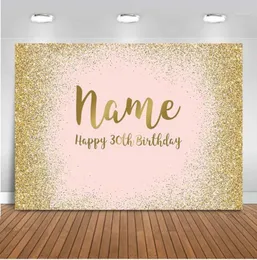 Materiale di sottofondo Glitter rosa di compleanno di compleanno decorazione per pografia personalizzare pocall boda wedding dhoin showdrop13299829