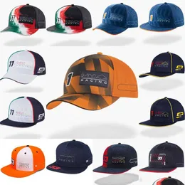 ملابس دراجة نارية F1 CAP 2024 New Forma 1 Team Curved Driver Caps Men Women Sports Dasual Hats Esigner Drop D otklf