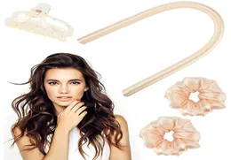 Frauen hitzfreie Walzen Haare Curler für lange mittelgroße Haare, Schlafstangenschuhband tragbare leichte DIY -Weichhaarstyling -Werkzeuge (YEBE7852844