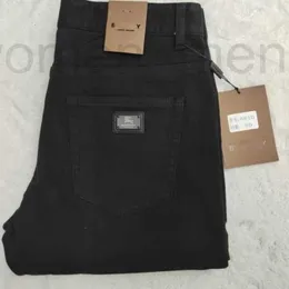 Mäns jeansdesigner 2024 Black Jeans Spring och Autumn New Counter mångsidig högkvalitativ slitbeständig elastisk smal passform Fashionabla asiatisk storlek 28-42