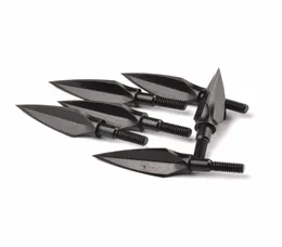 6pcs browhead punta di freccia punto 125 cereali in acciaio per tiro a caccia di arco e freccia fai -da -te3197679