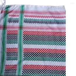 스카프 자카드 패턴 Keffiyeh 헤드 스카프 넥타이 백 헤드 랩 N7YD