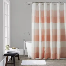 Shower Curtains Inyahome Waffle Curtain Heavy Duty Fabric Stripes For Bathroom El Luxury MaWaffle Weave Design