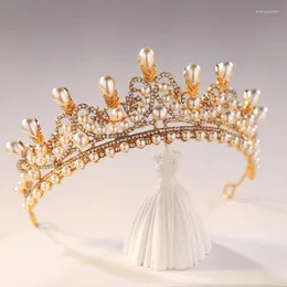 Haarclips Itacazzo Braut Kopfbedeckung voller schillernder Stil charmanter Mode Goldfarbe Ladies 'Party Hochzeitskrone