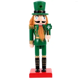 Dekoratif Figürinler Asker Nutcracker Noel Dekor Ahşap Nutcrackers Figür Xmas Parti Masa merkezinde süslemeler heykelcik süslemeleri