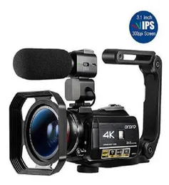 2020 새로운 비디오 카메라 4K 캠코더 Ordro AC3 24FPS 30X 디지털 줌 야간 비전 Wi -Fi Camara Filmadora Vlog Camera3101084