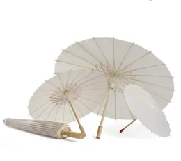 60pcs Casamento de noiva Parasols White Paper Guardelas Beauty Itens de mini -artesanato chinês diâmetro 60cm SN1775176062