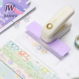 Jianwu Delicious Donut Hole Punch Ring Tape Rethener Punch Creative DIY Student Supplies文房具