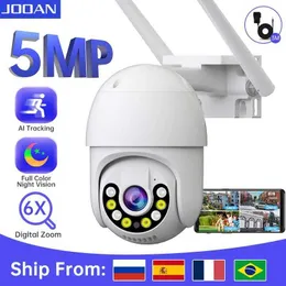IPカメラJooan 3MP 5MP PTZ Wifi Camera Color Night Camera AI追跡屋外セキュリティ監視カメラワイヤレスCCTVカメラ240413