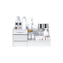 Kosmetische Aufbewahrungsboxschublade Tabletop Kommode Lippenstifte Hautpflegeprodukt Make -up Schmuck Organizer für Schlafzimmer Ankleidezimmer