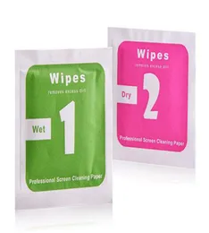 Wet and Dry Alcohol Wipe Clean Screen Wipes Cloth Pack For Cell Phone Camera Cleaning Tool1210152