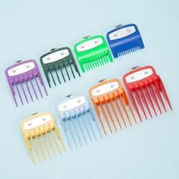 2024 Kemei Hair Clipper Limit Comb Guide Attachment Size Barber Replacement 1.5/3/4.5/6/10/13/19/25/mm 8pcs Set For 1990 809A 1761 Kemei