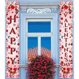 Dekoracja imprezy Walentynkowe różowe krasnoludko serce kreatywny Banner drzwi Propozycja ślubna Zasłona Happy Decor Decor