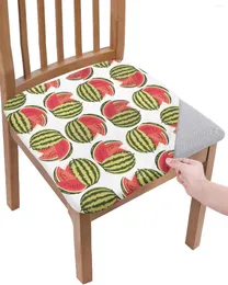 Stol täcker sommarfrukt vattenmelon elasticitet täcker kontor datorstol skyddande fall hem kök matsal slipcovers