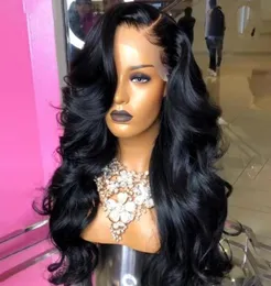 150 Long Body Wave 13x4 Lace Front Human Hair Wigs For Women Natural Plucked Remy Brazilian Middle Ratio Bleached Slove Hair4587397052697