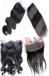 Diferente tamanho de renda dentro de toda a textura do cabelo humano 4by4 13by4 fechamento suíço pode tingir toda a cor pequena knot2061381