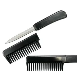 Akcesoria mody Com cześć czarny mały nóż, który wygląda jak szczoteczka do włosów dla kobiet5851686