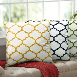 Cuscino da ricamo geometrico copertura decorativa decorativa estetica architettonica di divano coussin decorazione domestica