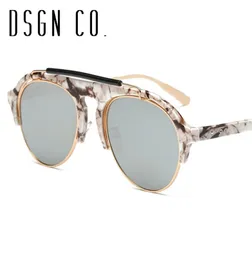 DSGN Co 2018 nyaste semirimlösa solglasögon för kvinnor och män marmor solglasögon mode vintage solglasögon UV4001434148