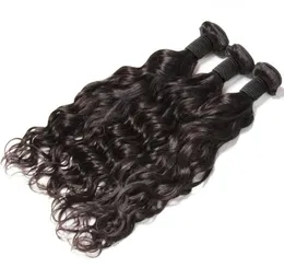 Remy Brazilian Hair Natural Wave Wavy Virgin Hair Extensions 내구성있는 Weft 3 Bundles Julienchina Bellahair2027174