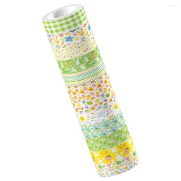 Bottiglie di stoccaggio 12 rotoli e washi nastro abbigliamento per il compleanno materiale di scrapbooking regali di stampa multiuso tassumo di stampa fai-da-te fai da te