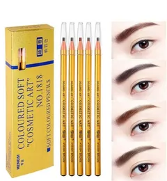 Golden 1818 Eyebrow Pencil Makeup Eyebrow Enhancers Cosmetic Art Waterproof Tint Stereo Types Colored Beauty Eye Brow Pen Tools4948830