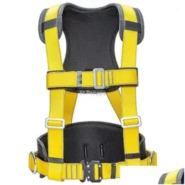 Carabiners Aerial Work Safety Safety Harness Back Fall Protection Belt Electrician Construction a Mountain Outdoor Drop Deli OTGKJ 등반