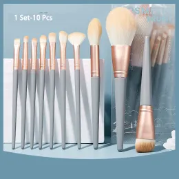 Shadow 10 PCs Maghuge Brush Set Caixa de pó solta Fundação ENESENTAÇÃO High -marca