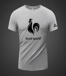 Le Coq Sportif Summer Klasik Kısa Kollu Tshirt artı Gevşek Yağlı Erkekli Çok Yönlü Spor Yarım4873880