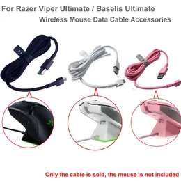 Для Razer Viper Ultimate Wireless Gaming Mouse Viper Pro v2 Basilisk Ultimate Special USB -кабель зарядки кабель 240411