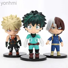 Anime Manga 3pcs Anime My Hero Academia Actionfiguren Midoriya Izuku Allmächtiger Bakuguu Katsuki Boku No Hero Academia PVC Model Toys Doll 240413