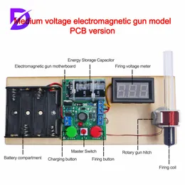 はんだん練習キット電子ミニマグネットシューターDIYキットコイルトイキットの楽しいはんだ付けプロジェクトキット親と子供向け