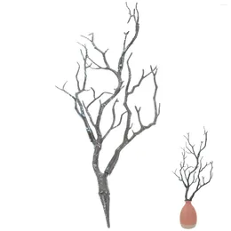 Decorative Flowers Artificial Tree Branch Black Floor Vase Branches Decoration Olive Vases Faux Stems Manzanita Plastic Centerpiece Girl For