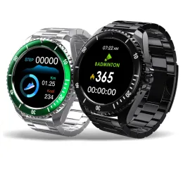 Guarda il nuovo Z27 Smart Watch inossidabile acciaio inossidabile 1.54 "Display Bluetooth Call Bluetooth Frence Fitness Tracker per la pressione arteriosa per Android iOS