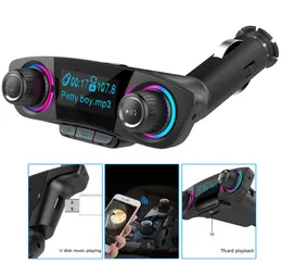 FM Nadajnik Aux Bluetooth 40 Ręce Zestaw samochodowy 13039039 LCD 5V 31A Podwójny USB Charger Car Player Wsparcie TF Karta UD6066369