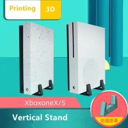 Sta per Xbox One X / One S Slim Game Console Simple Feet Vertical Stand 3D Stampa con staffa stampicata Cradle Base Support 2cm migliorato