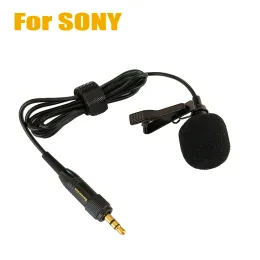 Microfones Lavalier Clip Microphone 3.5mm Srew Lock för Sony -mottagare UWPD21 D11 URX P03 P2 D21 Trådlöst mikrofonsystem